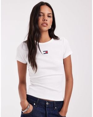 Tommy Hilfiger Slim Badge T-shirt - Brown