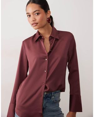 Mango Klassiek Overhemd Met Gouden Knopen - Rood
