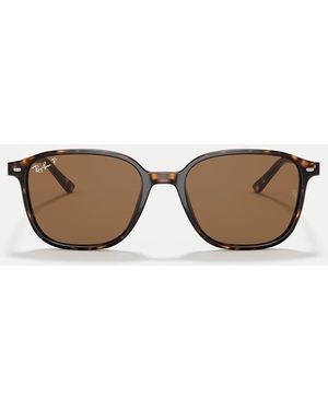 Ray-Ban Leonard Square Polarised Sunglasses With Lens - Multicolour