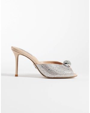 Steve Madden Regalia Heeled Mule Sandals - White