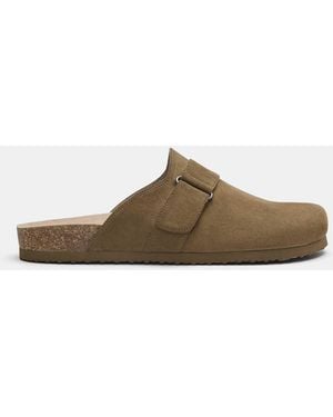 Pull&Bear – clogs - Braun