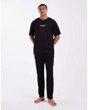 Jack & Jones Conjunto De Estar Por Casa De Camiseta De - Azul