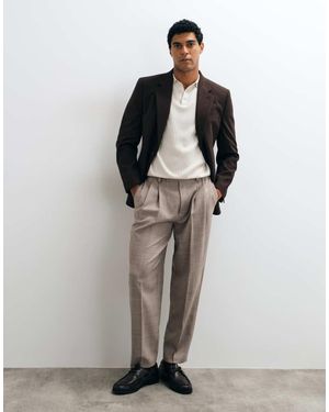 ASOS Slim Suit Jacket - Brown