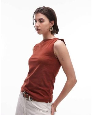 ARKET Jersey Hemdje Met Boothals - Rood