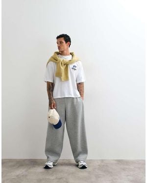 ASOS Oversized Balloon Joggers With Side Pleat - White