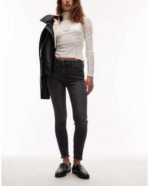 AllSaints Vaqueros Negros Lavado De Corte Pitillo Miller De