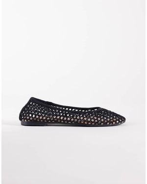 New Look Mesh Ballet Flats - White