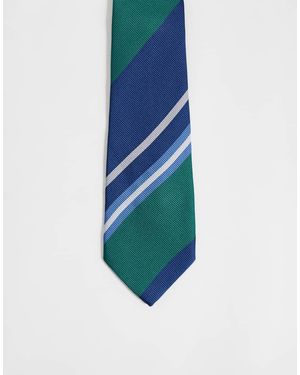 ASOS Corbata A Rayas Azules Y Verdes