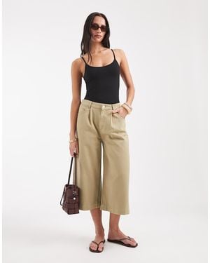 ASOS Longline Bermuda - Natural