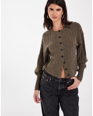 Noisy May Gilet cintré - Marron