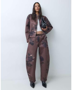 ASOS Conjunto De Joggers De Tejido Estilo Scuba Con Estampado Floral En - Multicolor