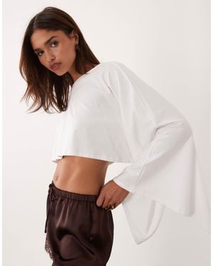 ASOS Jersey Cape Style Top - White