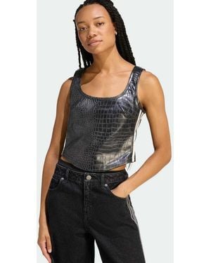 adidas Originals Pleather Corset - Blue
