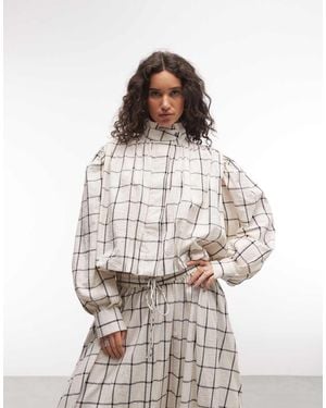ASOS Balloon Sleeve Lightweight Jacket - White