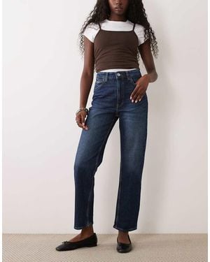 Mango Newmom Relaxed Mom Jeans - Blue