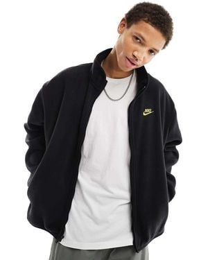 Nike Club Fleece Zip Thru Jacket - Black