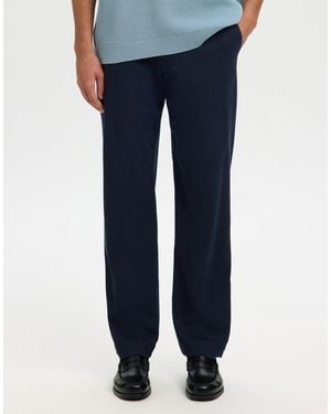 SELECTED Straight-Leg Trousers - Blue