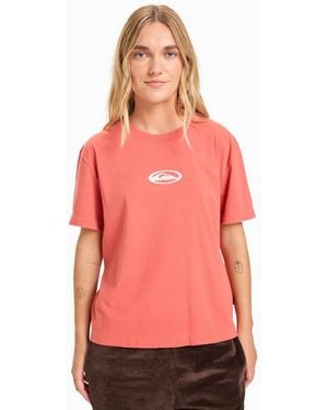 Quiksilver Standard Short Sleeve T-Shirt - Pink