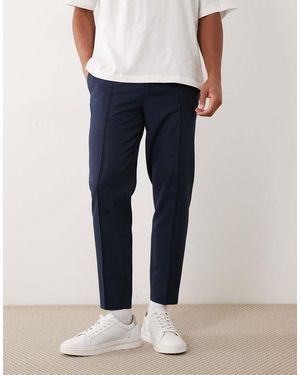 ASOS Tailored Tapered Trousers - Blue