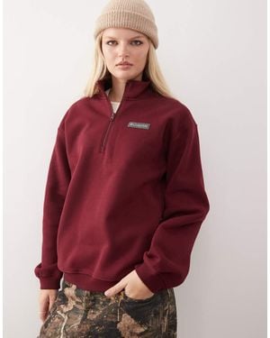 Columbia Meridian Creek Quarter Zip Fleece - Red