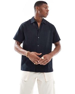 Jack & Jones Premium Seersucker Shirt - Blue
