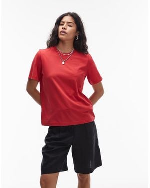 & Other Stories Relaxed Short Sleeve T-Shirt - Red