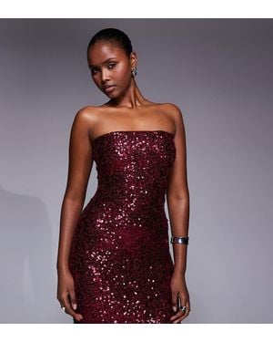 Kaiia Exclusive Bandeau Mini Dress - Red