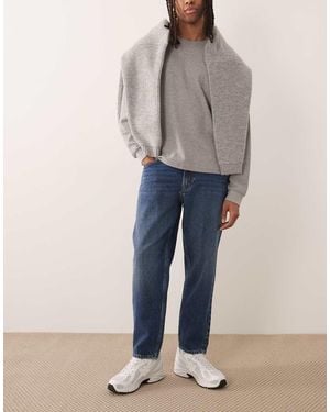 Mango Sammy 100% Cotton Tapered Jeans - Grey