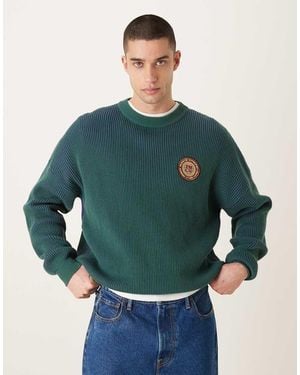 Prohibited Knitted Crewneck Jumper - Green