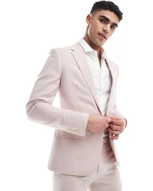 River Island Skinny Fit Suit Jacket - White