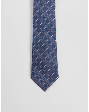 ASOS Vintage Pattern Tie - Blue
