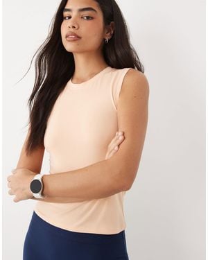 4505 Fitted Cotton Everyday Tank With Quick Dry Finish - Natural