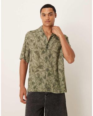 Mango Short Sleeve Shirt - Green