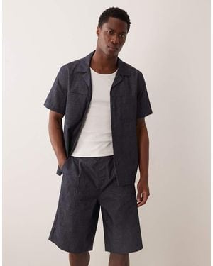 ASOS Loose Lightweight Denim Jorts - Blue