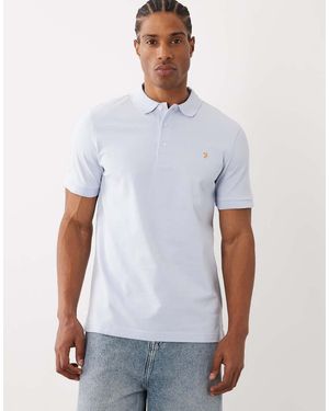 Farah Blanes Short Sleeve Logo Polo - White