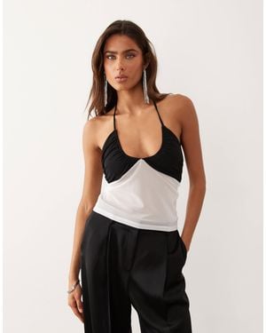 ASOS Mesh Scoop Neck Cami - Multicolor