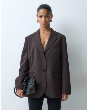 ARKET Blazer Van Wolmix - Grijs