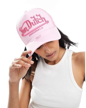 Von Dutch Riverside Trucker Cap - Pink