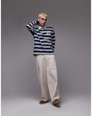 Tommy Hilfiger Authentic Stripe Rugby Top - Grey