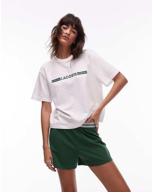 Lacoste Pijama Y Verde De - Blanco