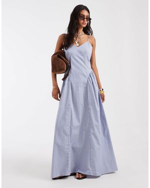 ONLY Dropped Waist Maxi Dress - Blue