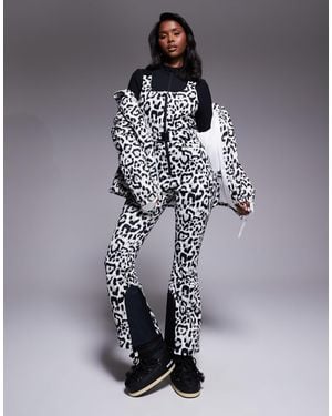ASOS 4505 Ski & Snow Asos 4505 Ski Soft Shell Belted Water Repellent Bib Overalls - Multicolor