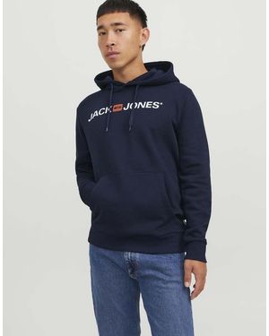 Jack & Jones Sudadera Con Capucha Con Logo Corp En - Azul