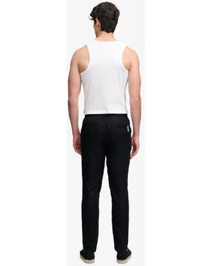 Superdry Merchant Linen Trousers - Black