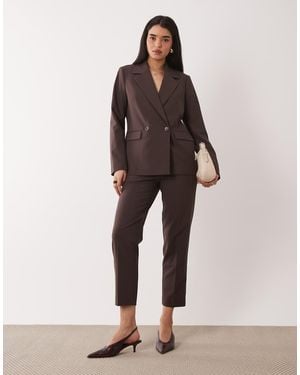 Nobody's Child Tailored Cigarette Trouser Co-ord Chocolate - Natural