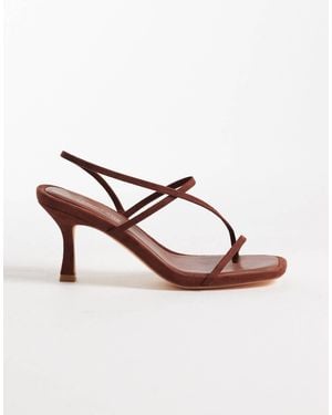 Glamorous Barely There Heeled Sandals With - Pink