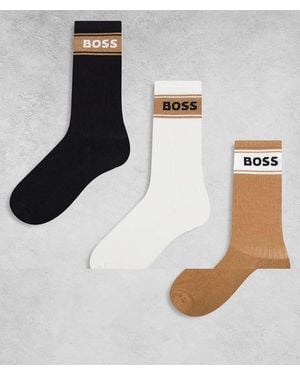 BOSS 3-pack Socks - White
