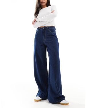 Object Denim Wide Leg Jeans - Blue