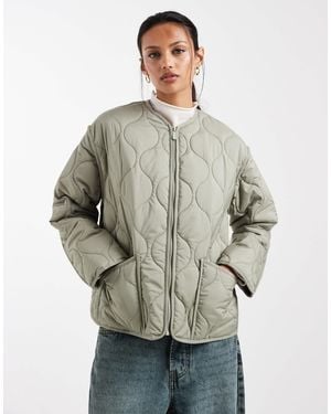 New Look – wattierte steppjacke - Grau