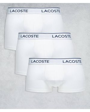 Lacoste 3 Pack Trunks - Grey